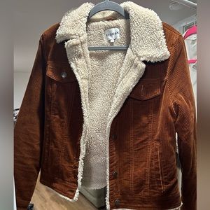 VIGOSS fuzzy tan jacket
